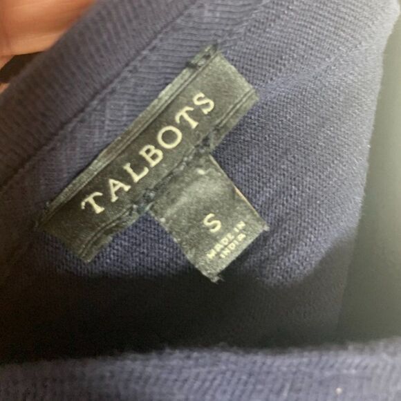 Talbots 3/4 Eyelet detailed Sleeve Blouse - Picture 6 of 6